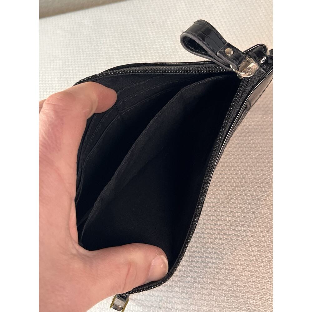 CUTE ROSETTI BLACK LEATHER PURSE - Picture 5 of 8